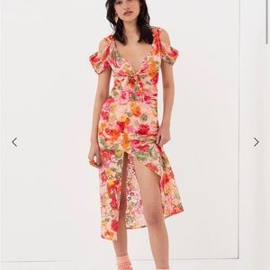 NWT For Love and Lemons Beth midi dress
